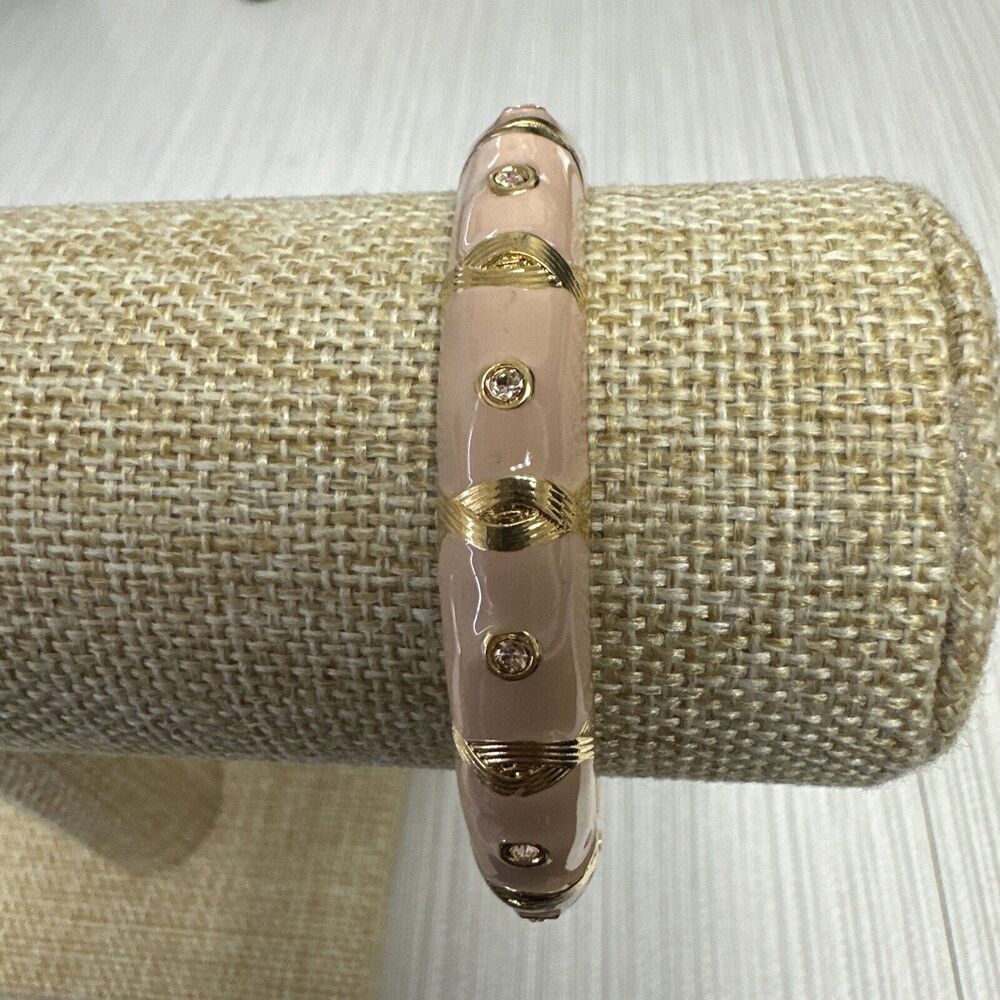 Sequin Nordstrom Colorful Mid-Thin Gold Tone Enamel Hinge Bangle $29 NWOT #158